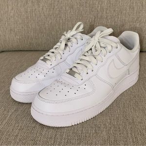 NiKE AIR FORCE ONE, men, white, size 11.5